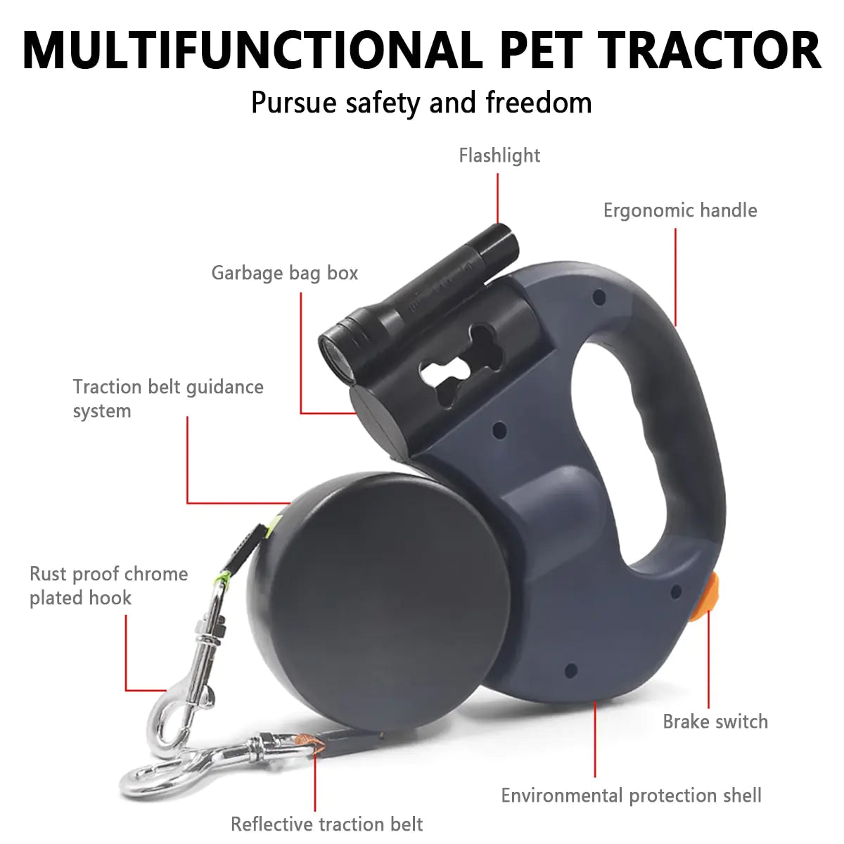 Automatic Dual Retractable Leash