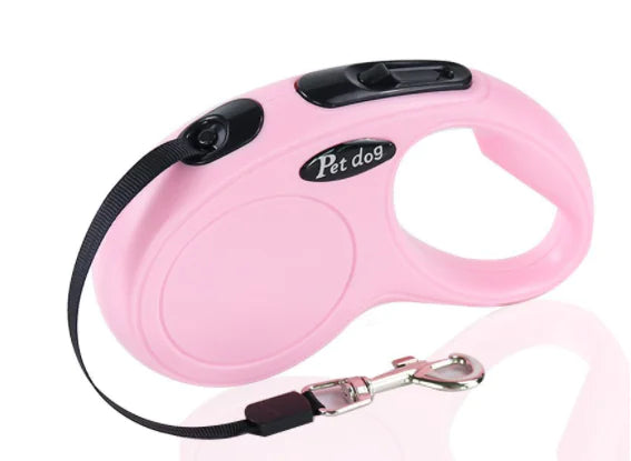 Retractable Dog Leash with Bag Dispenser